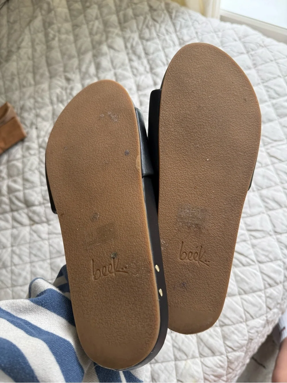 beek Black Slide Sandals for Women